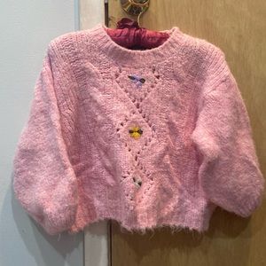 Cute Flower Knitted Sweater
